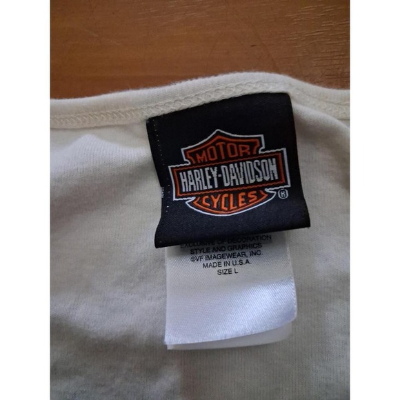 Womens Harley‎ Davidson Motorcycle Ruched Sleeveless Tanktoo Shirt - Picture 6 of 8